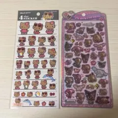 【正規品】うるちゅるポップシール4サイズステッカーサンリオ 日焼けキテ2点セット