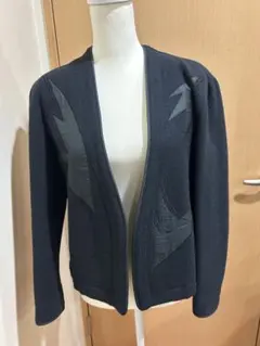 ⭐️イッセイミヤ黒アップリケジャケット極美品⭐️のサムネイル
