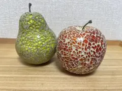 フルーツモチーフ 置物 2点セットのサムネイル