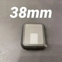 ★Apple Watchケース 38mm ブラック　黒縁　マットブラック　クリア