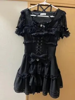 LIZLISA リズリサ ブラックロリータワンピース LIZLISA リズリサ ブラックロリータワンピース - メルカリ