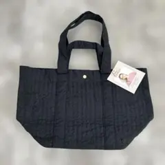 MUMU&Co. しまむら キルティングトートバッグ　黒