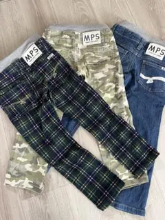 MPS ロングパンツ 迷彩・チェック •デニム3点セット