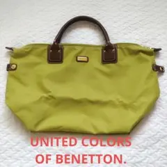 UNITED COLORS OF BENETTON ハンドバッグ 黄緑 抹茶色のサムネイル