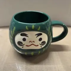 新品スターバックス2020ダルマデザインのグリーンマグカップ237mlマグだるま