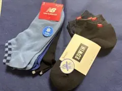 再値下げ　EDWIN ＆New Balance ソックス　25〜27のサムネイル