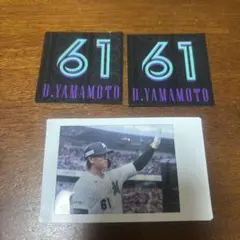 千葉ロッテマリーンズ　山本大斗　チェキ　ステッカー