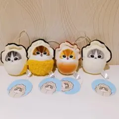 mofusand カキにゃん ぷにゃぷにゃマスコット全４種コンプリートセット
