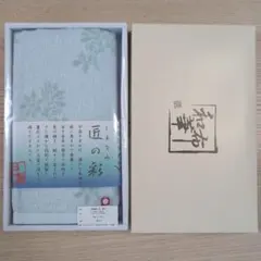 【送料込★今治タオル 水色 花柄 ウォッシュタオル】