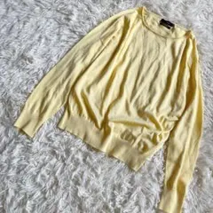 7-IDconcept. 長袖 カットソー ニット イエロー 38 M 日本製