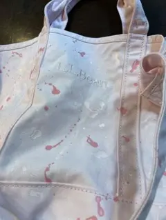 L.L.Bean paint splatter グローサリー トートバッグ未使用