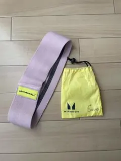 MYPROTEIN ピンクトレーニングバンド 収納袋付きのサムネイル