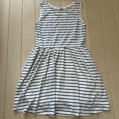 COLZA ボーダー ノースリーブ ワンピース Sサイズ