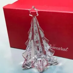 レア Baccarat バカラ クリスマスツリー 置物 箱付 クリスタル ノエルのサムネイル