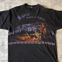 シ*B様 90s USA製 ハビタット オオカミ ウルフ Tシャツ XL シングのサムネイル