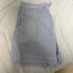 ZARA ブルーストライプ　半ズボン　Mサイズ