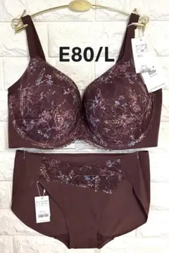 トリンプ　秘めわざ638コンフォートワイヤー搭載　上下セット　ブラウンE80/Lのサムネイル