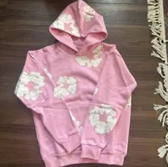 denim tears パーカー ピンク s