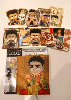 鬼滅の刃☆悲鳴嶼行冥ニジゲンノモリエコバッグ他全４点