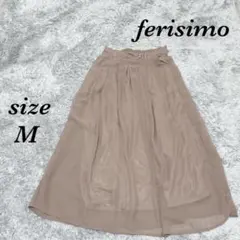 フェリシモ (M) ロングスカート ウエストゴム シースルー レースのサムネイル