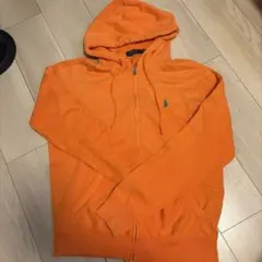 ポロ ラルフローレン ポニー ジップパーカー　オレンジ