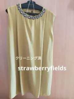 クリーニング済　ストロベリーフィールズ　ドレス　ワンピ　結婚式　フォーマル