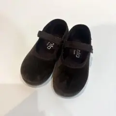 Cienta シエンタ ベロア ストラップシューズ 茶 ブラウン 23