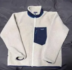 patagonia レトロX フリースジャケット ホワイト・ネイビー