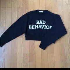 wego ショート丈 スウェット トレーナー