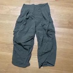 BEAMS ワイドパンツ Lサイズ オリーブ