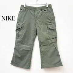 NIKE カーゴパンツ 七部丈 【M】 カーキ ストレッチ スポーツ ヨガ