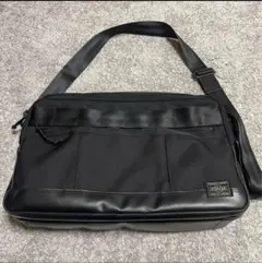 新品級　PORTER　ポーター　HEAT　ヒート　ショルダーバッグ　ブラック