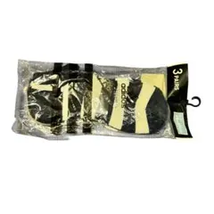 adidas 3足セット ソックス 黒とベージュ