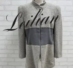 ★美品★ Lilian グレー ジップアップジャケット 日本製