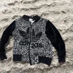 adidas ヒョウ柄 ジップアップジャケット