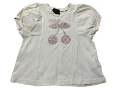 プティマイン Tシャツ チェリー オフホワイト 90