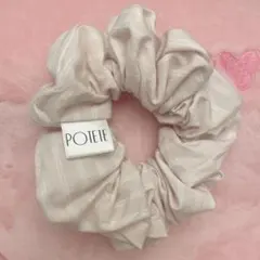 POTETE シュシュ ストライプ　ピンクのサムネイル