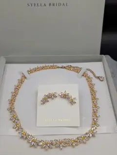 STELLA BRIDAL ネックレスとイヤリングセット