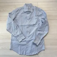 UNIQLO スーパーノンアイロン スリムフィット シャツ L ストライプ