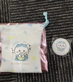 ちいかわBaby ハチワレ　ミニ巾着　缶バッジ