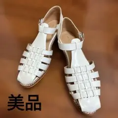 【美品】MOHI モヒ クラシックグルカサンダル レザー 白 24.5cmのサムネイル