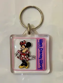 【希少/当時物】WDW限定 ミニーマウスヴィンテージキーホルダー レトロ80s