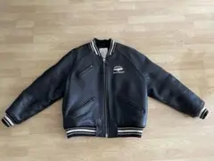 AVIREX 希少 BLACK MA1タイプ レザージャケット