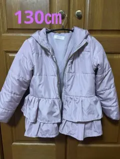 CLASSIC 薄紫色 フリル付きダウンコート