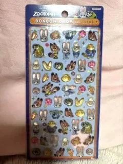 ボンボンドロップシール　ミニ　ズートピア　サンスター