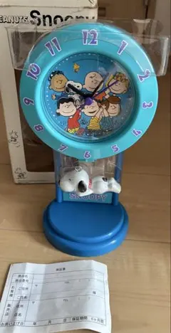 スヌーピー PEANUTS 振り子時計　未使用　置き時計 2025年最新】振り子時計 スヌーピーの人気アイテム - メルカリ