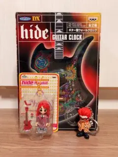 【未開封】hide ギター型ウォールクロック 他セット