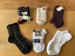 新品未使用 ☆ 靴下 6足セット ☆ 厚手3足&ショート3足 ☆