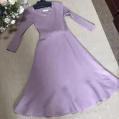 Mystrada 薄紫 ニットワンピース 36【M相当】