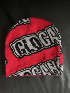 GLO GANG ALL OVER FONT BEANIE RED